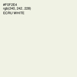 #F0F2E4 - Ecru White Color Image